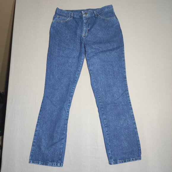 Lee jeans women's size 10 Medium denim blue colour Relaxed fit Straight Leg - Picture 1 of 12